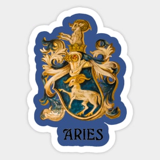 Aries - The Ram Coat-Of-Arms Sticker